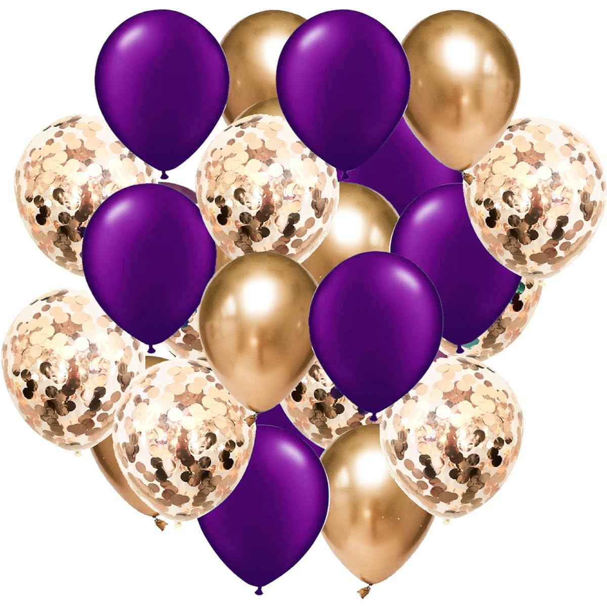 Purple Gold Balloons Purple Gold Birthday Decorations for Women/Classic Rose Gold Latex Balloons 30pcs Purple Rose Gold Wedding Purple Party Decorations Graduation Decorations 2021