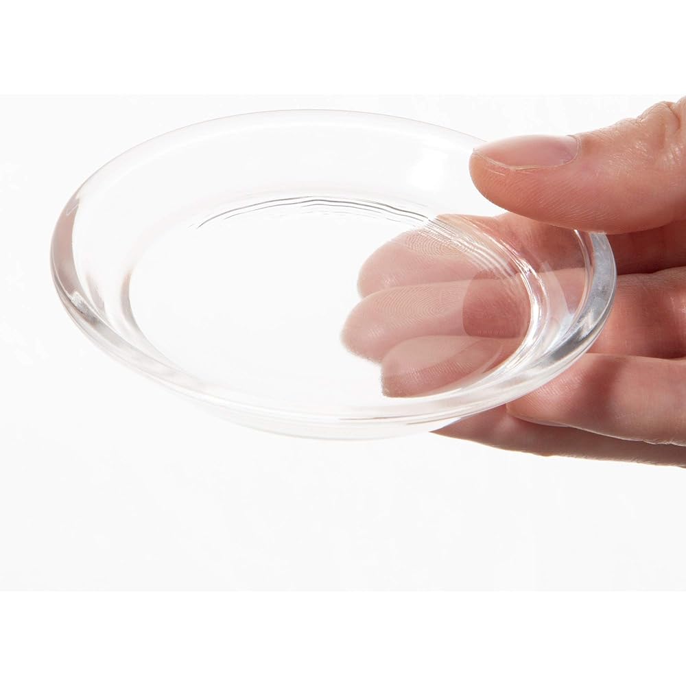 Toyo Sasaki Glass Coaster Approximately φ8 x 0.8cm Muji Made in Japan YK5010 12 pieces