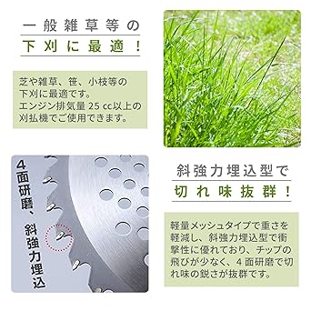 [Yamazen] YT10-255 Chip Saw for Grass Cutting, Set of 10, Outer Diameter 255mm x 40 Blades, Replacement Blades, Grass Mower, Brush Cutter, Stone, Tile, Weed, Weeding, Waste Land