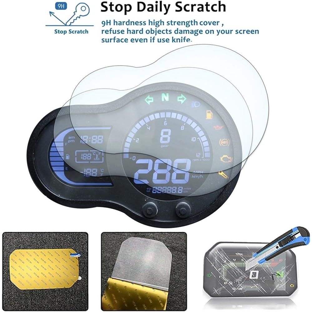 Fits for Benelli Leoncino 500 Motorcycle Cluster Scratch Protection Film Dashboard Speedometer Screen Sticker Protector Instrument