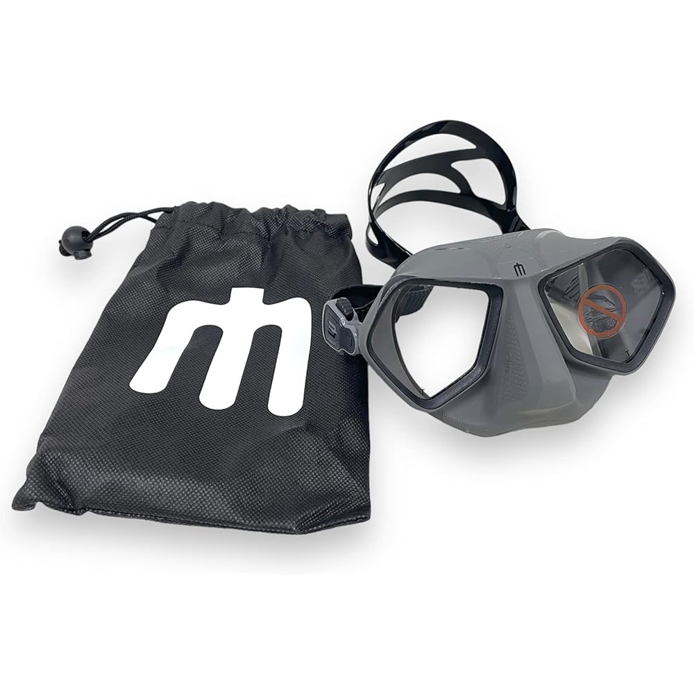 O.ME.R WOLF MASK GRAY/BLACK Freediving Mask Wolf Mask Gray/Black 610149