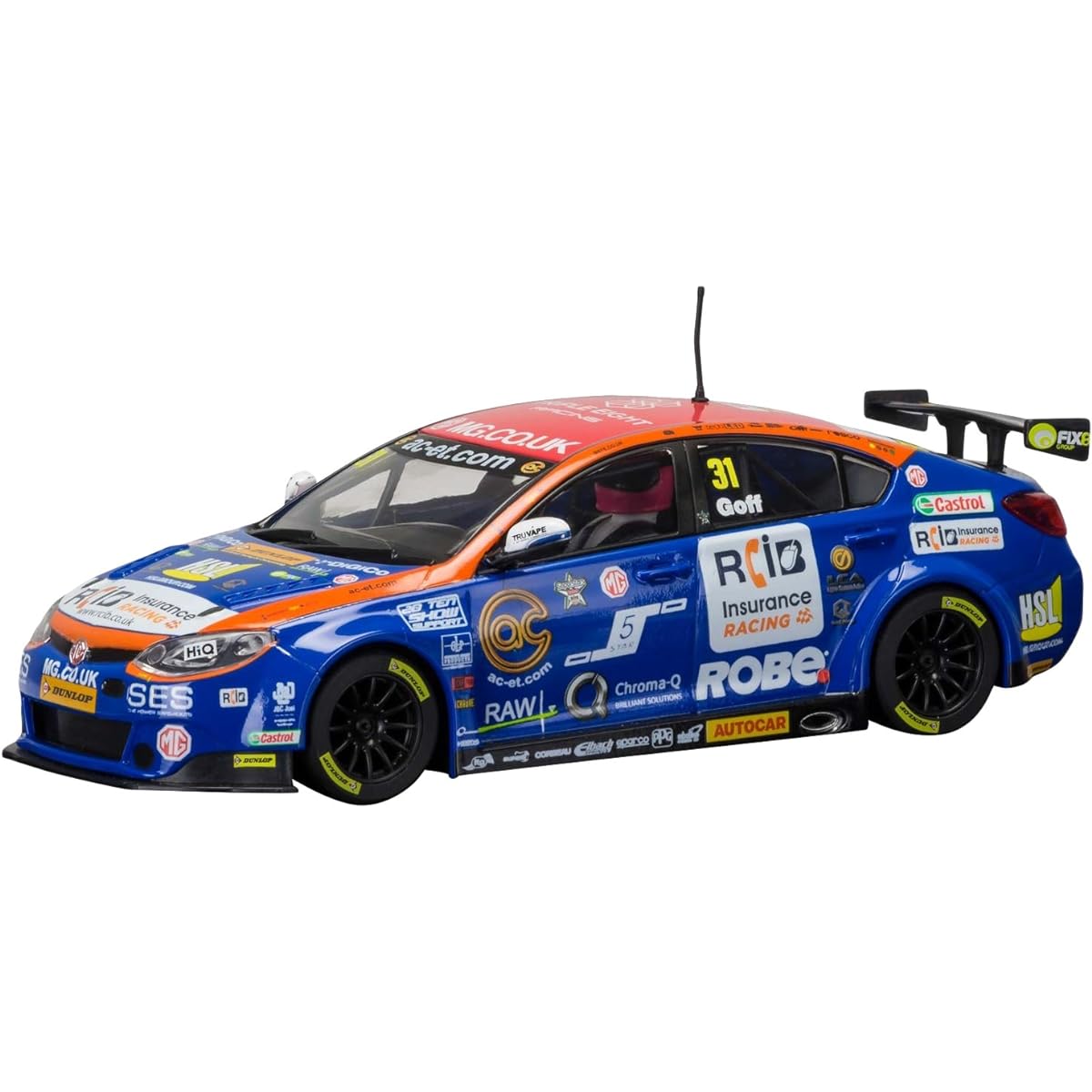 SCALEXTRIC 1/32 Slot Car BTCC MG6 - Jack Goff, Brands Hatch 2015 Triple Eight Racing C3736
