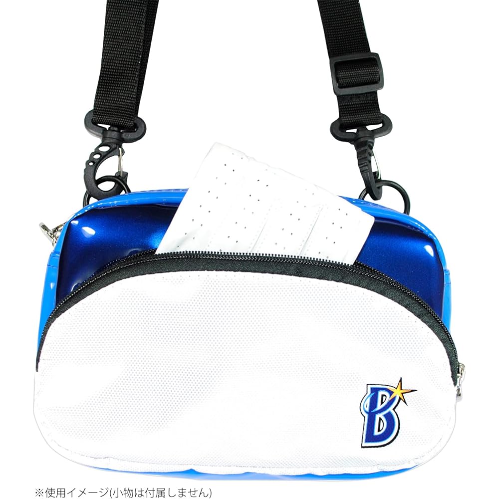 Lezax Yokohama DeNA Baystars Pouch White x Navy YBAC-2416