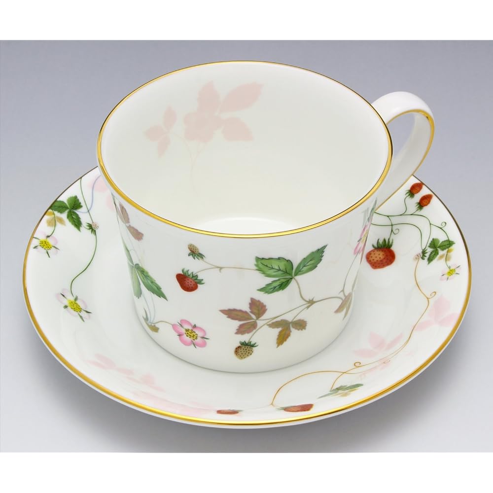 [Regular Imported Product] Wedgwood Wild Strawberry Pastel Cup & Saucer (Delphi) Wedding Gift 1053808