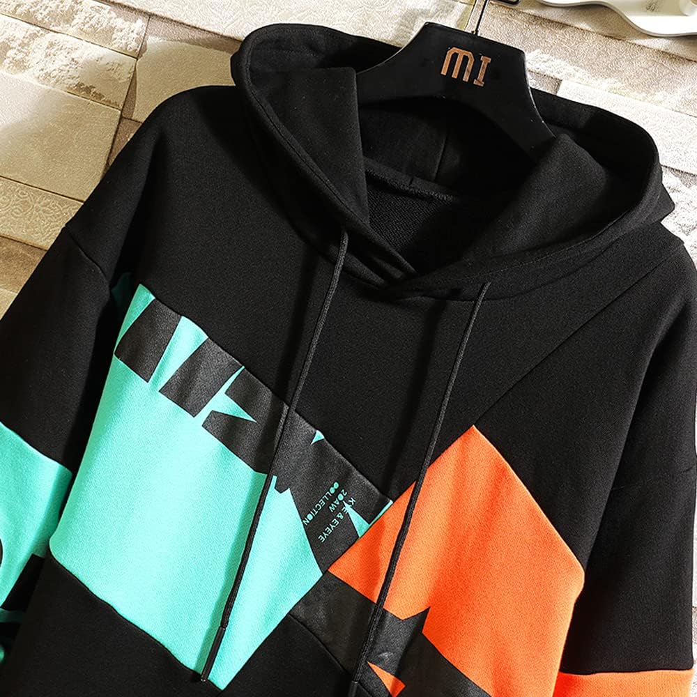 [RedS] Men's Hoodie, Large Size, Long Sleeve, Sweatshirt, Pullover, Loose, Casual, Autumn/Winter Clothes