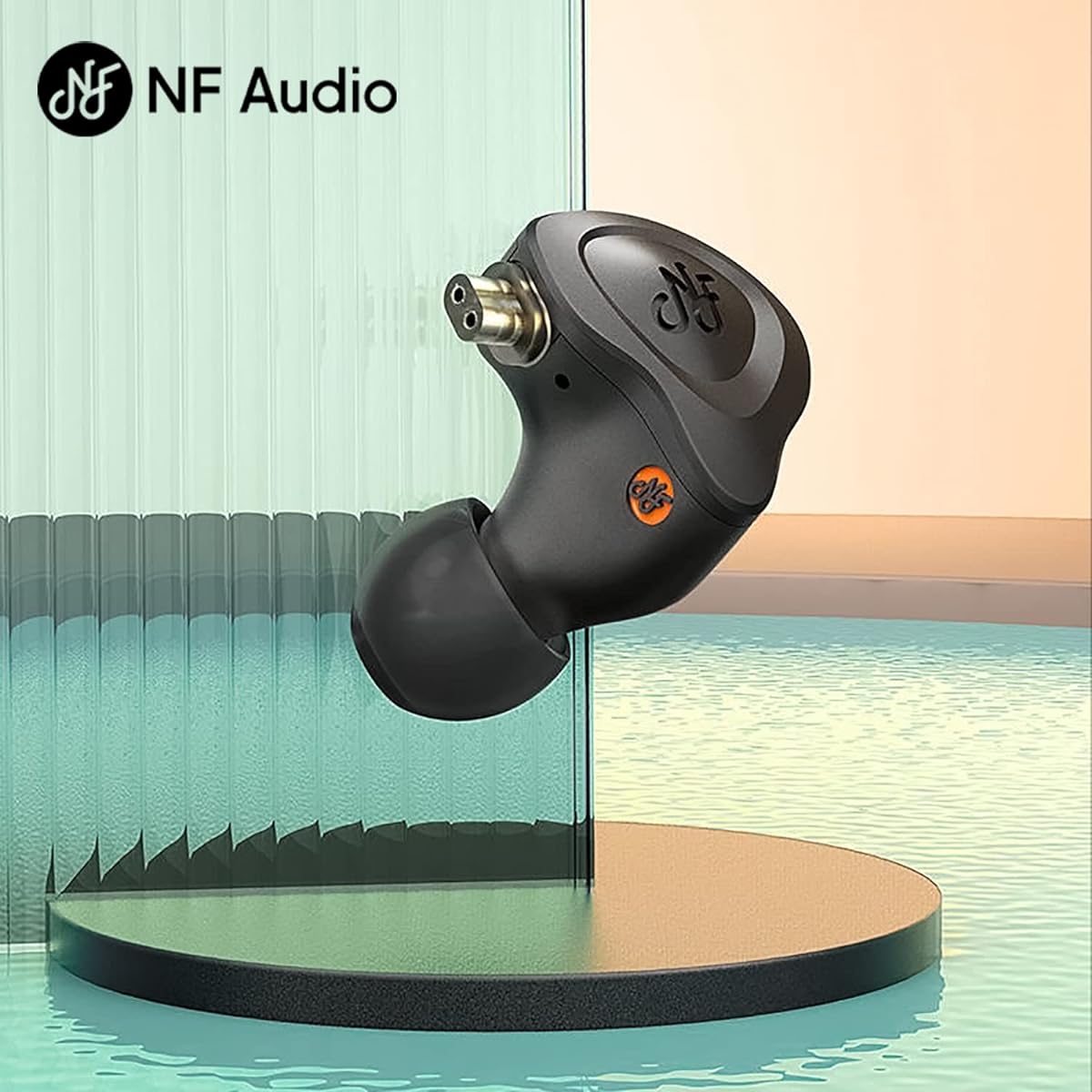 [HiFiGo] NF Audio NA2+ In-Ear Monitors Artist Tuned & Acoustic Fidelity MC2L-10M Dynamic Driver IEM Balanced Sound Quality and Comfortable Fit, Black