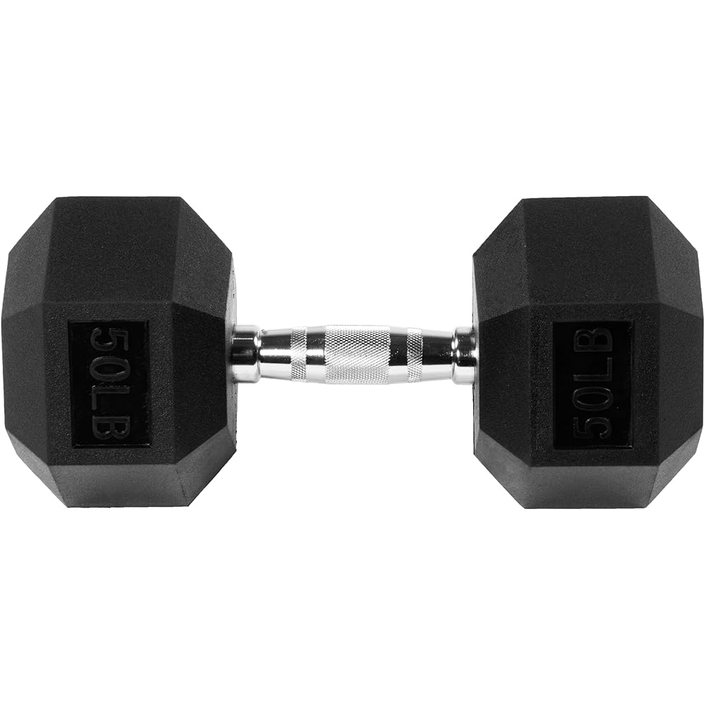 Sporzon Hexagonal Dumbbell Single Rubber Encored Black [Regular Japanese Import Product] HEX