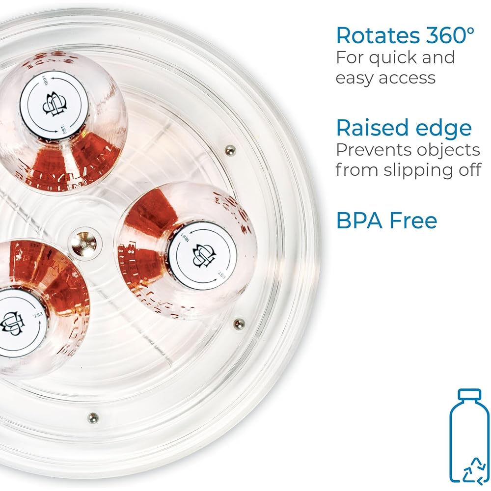 InterDesign Food Seasoning Storage Turntable Pantry Cabinet Linus 23cm 58630EJ