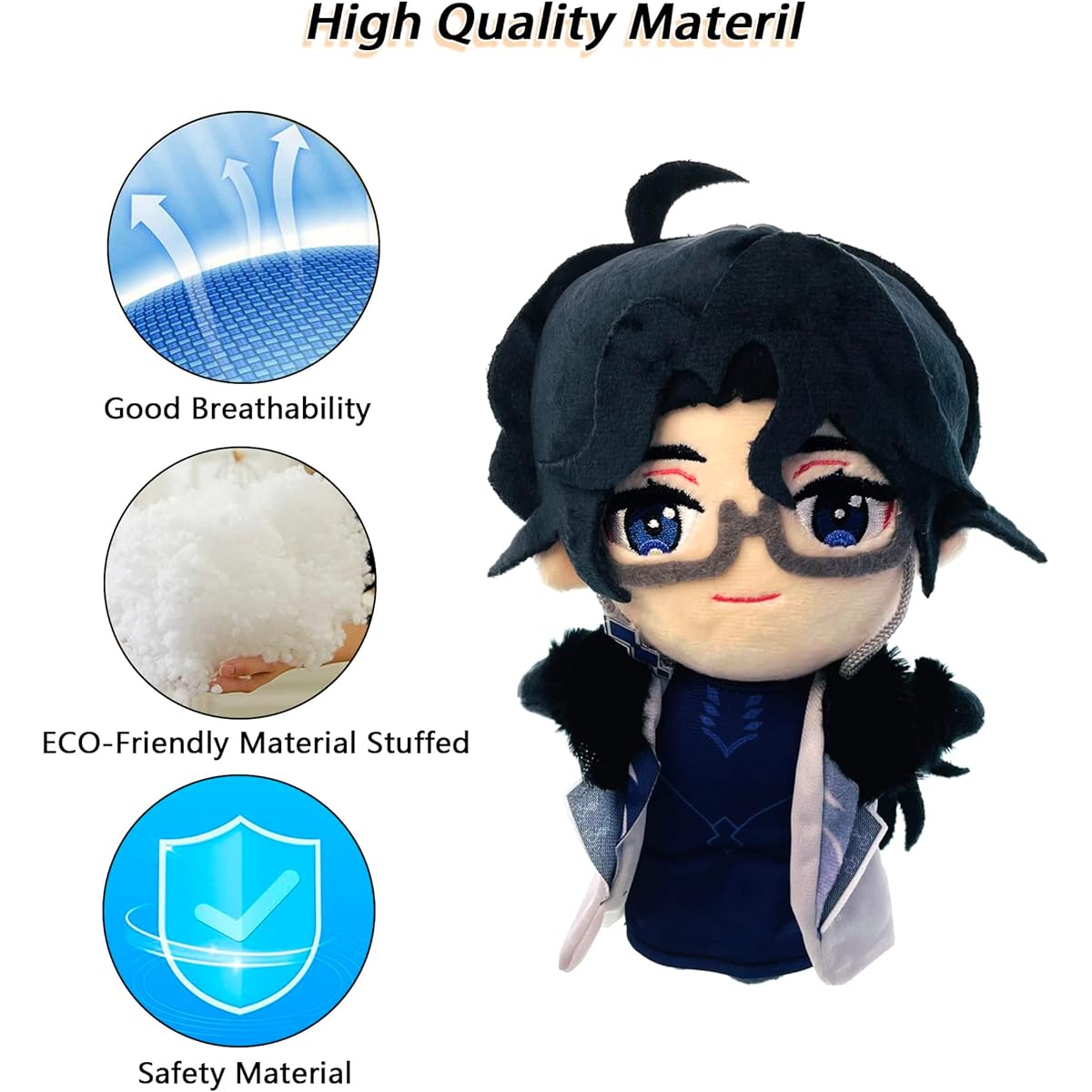 LAKFORET 7.9inch/20cm Genshin Impact Regulator Plush Toy, Genshin Impact Plush Toy Anime Stuffed Animal for Kids