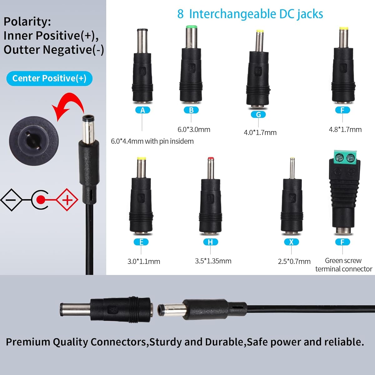 6V 2A AC Power Supply DC 6 Bolt 6 Bolt 6 Bolt 2000mA Adapter Power Charger with 8 Replaced DC Plug with DC Plug 6V 100mA 200mA 400mA 500mA 600mA 700mA 900mA 900mA 1200mA 1200mA 2000mA 2000mA 2000mA Equipment