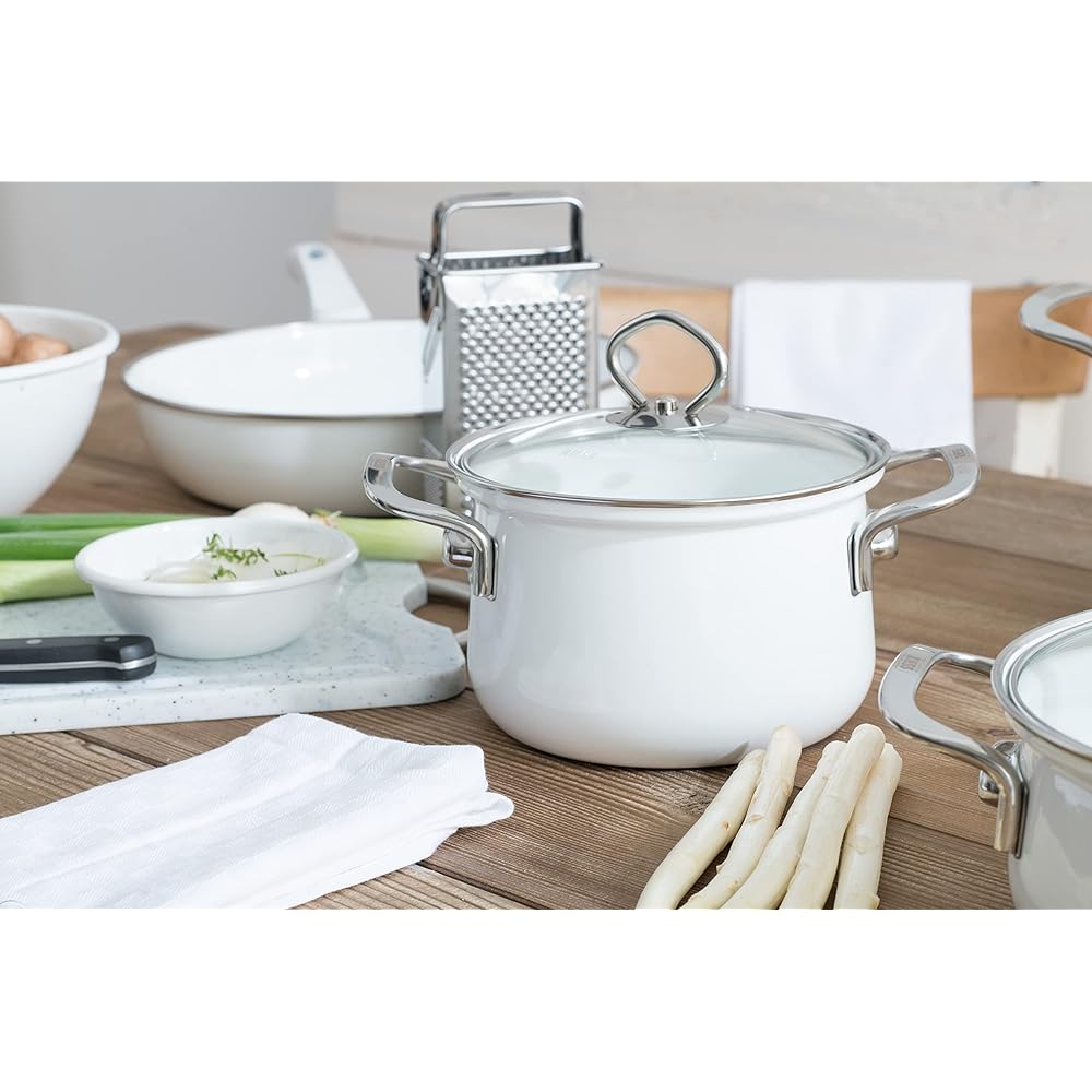 RIESS Tool Set Arctic White 1kg Fleischtopf m.Glasd 24cm 6 L 0659-033