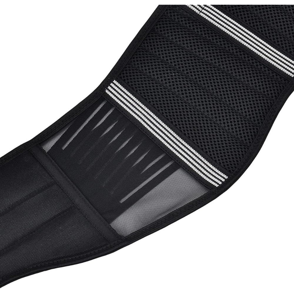 Dirtfreak DFG Axis Riding Belt 6 Inches L/XL (34-38 Inches) Waist Belt Slim Type Stretch Mesh Panel Comes with a Loop for Hanging on a Hook Compact Design Suitable for Women and Youth Support Belt Off-Road Forest Road Race DG0601-1022