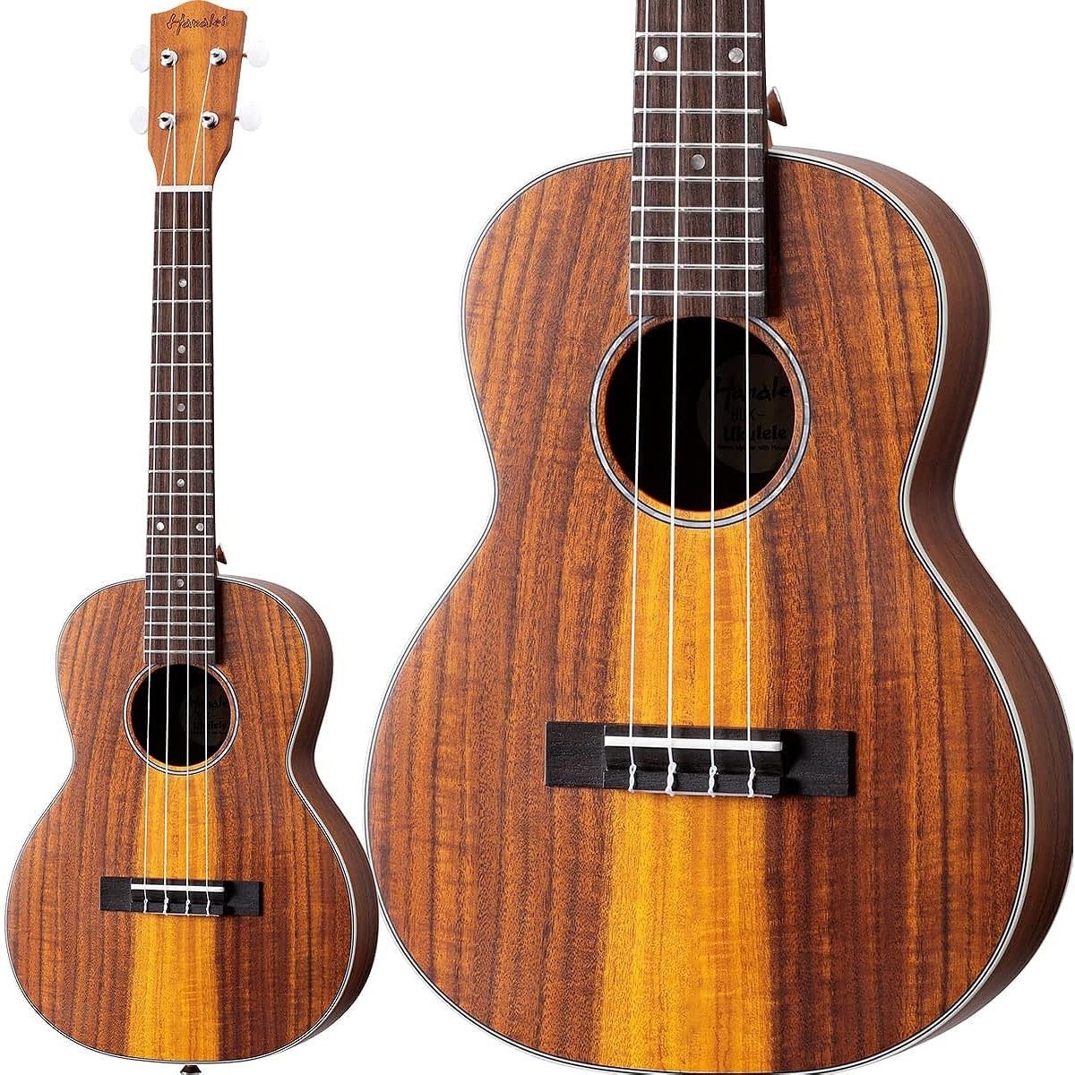 Hanalei HUK-500T Natural Matte Ukulele Tenor All Solid Acacia Core Hanalei