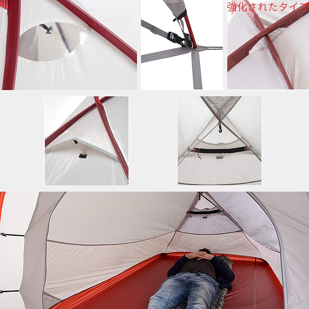 Naturehike Outdoor Climbing Tent Hiby3 for 2-3 People / Hiby3 for 3-4 People Camping Tent Upgraded Version Spacious Front Room Double Layered Structure with Tarp Space Rainproof Windproof Disaster Prevention Ground Sheet Included