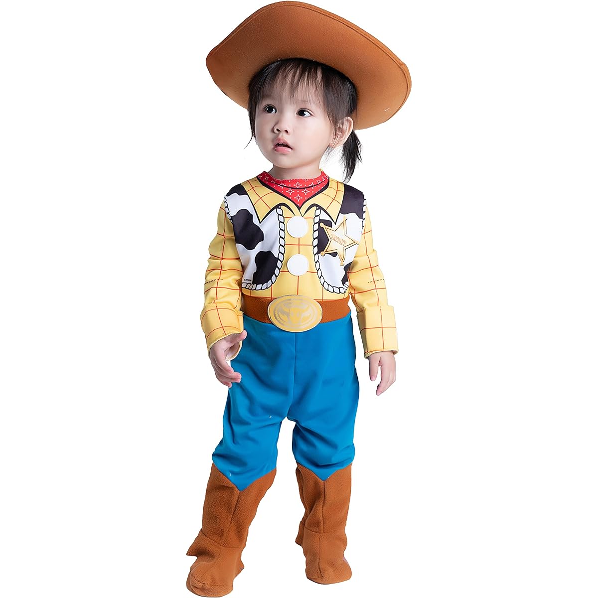 [Disguise Costumes] Disney Toy Story 4 Woody Cosplay Deluxe Baby 70-80cm Yellow 85609W