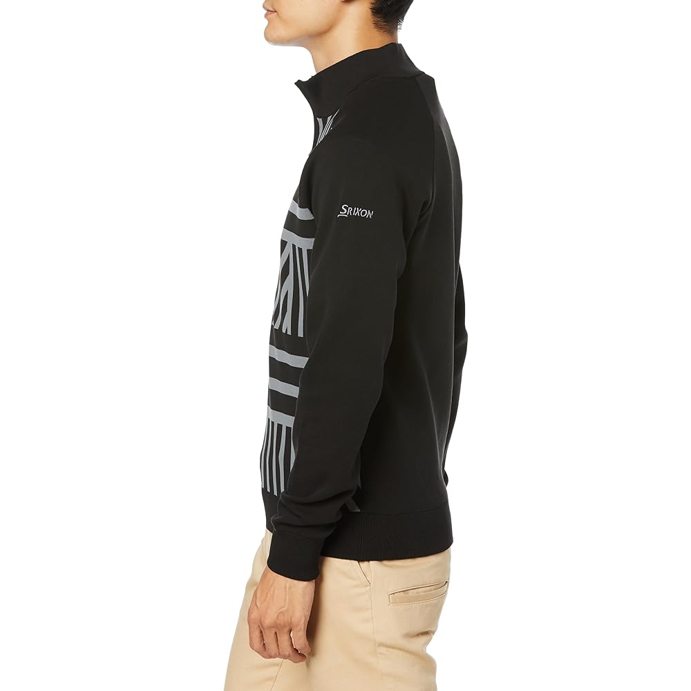 [SRIXON] Half Zip Sweater [Co-developed with Matsuyama Pro] Water repellent, light rain compatible, heat storage, lightweight, patterned, golf, RGMWJL02 Men's