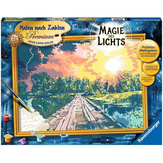 Ravensburger Painting by Numbers 28989 - Magic of Light - from 14 years: Without frame!