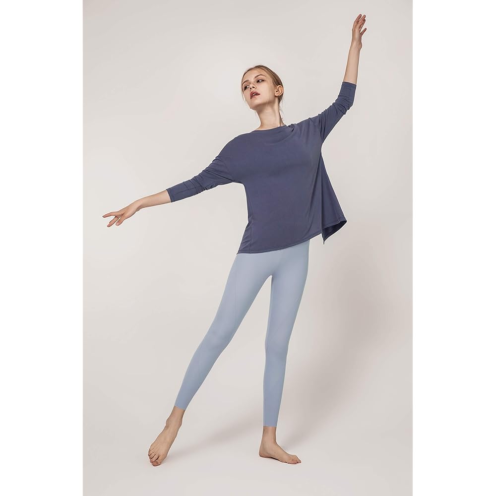 [ZEN WEAR] Supervised by instructors, yoga wear for ultimate comfort and ease of movement, tops, long sleeve t-shirts, women's sports, body cover, gym wear, training wear, long length, sweat absorbent, quick drying