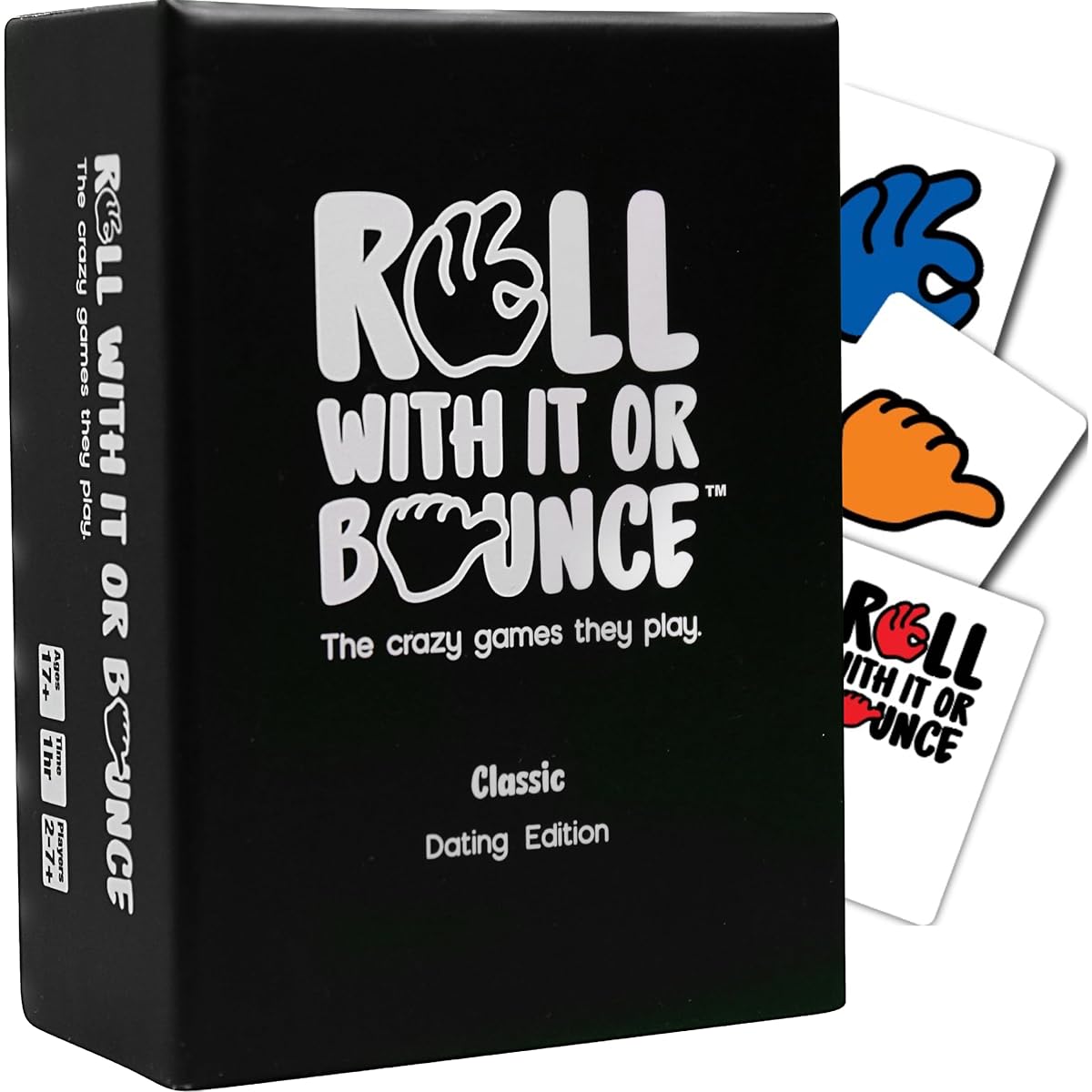 Roll With It or Bounce Date Edition - Hilarious Red Flag Card Game & Conversation Starter for Friends, Family & Couples | Fun Pre-Game for Adult Parties & College | Dare & Challenge for Teens