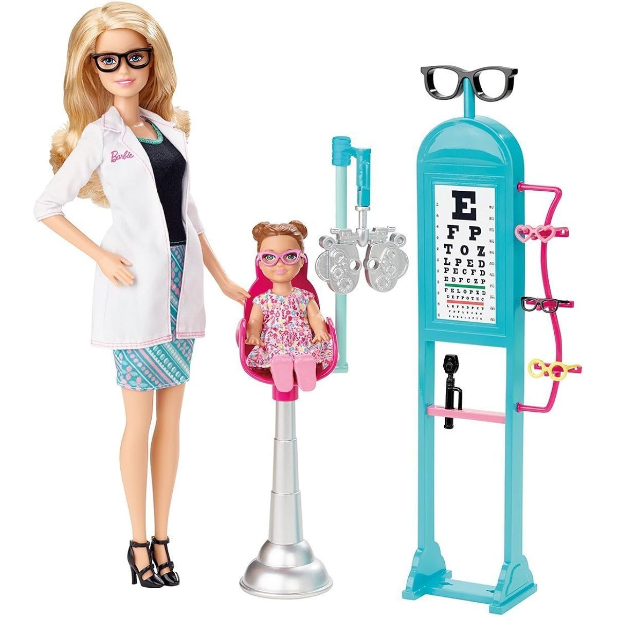 Imported Barbie Doll Occupation Barbie World Model Barbie Careers Eye Doctor Playset [Parallel Import]