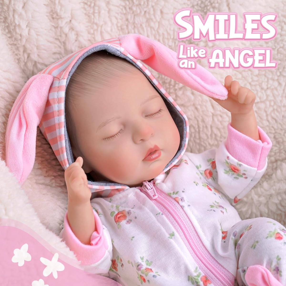 BABESIDE Reborn Doll 12 inch Eyes Closed Girl