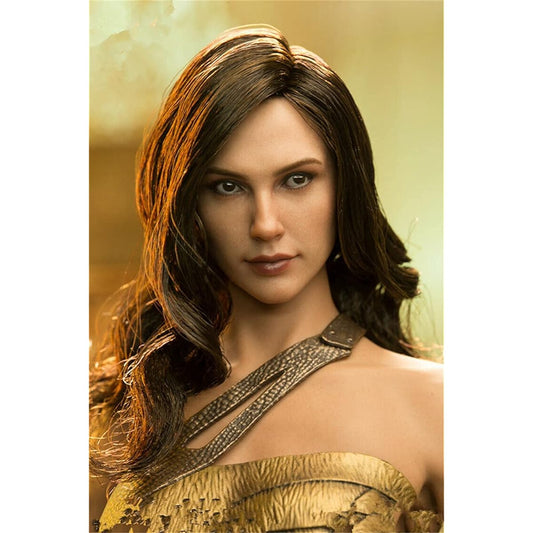 1/6 scale female head sculpt (TQ022 European girl transplanted hair soldier)