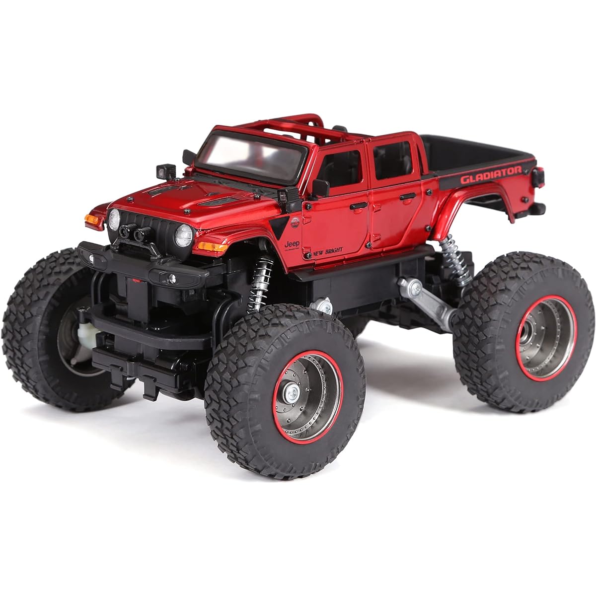 New Bright 1:18 Heavy Metal Jeep Gladiator Red