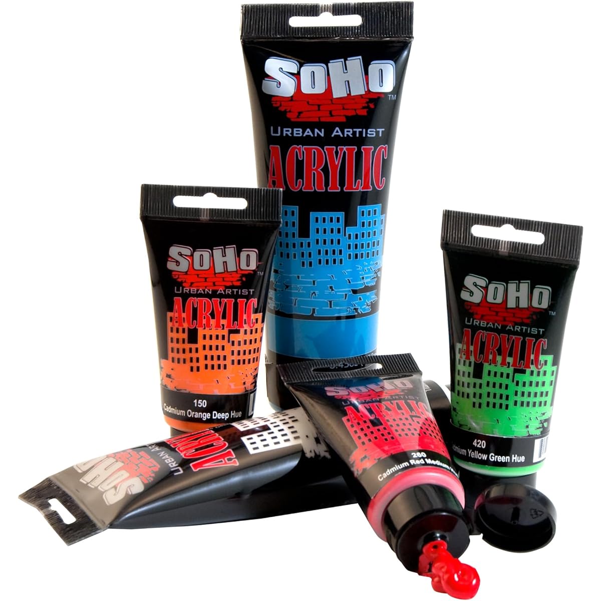 Soho Urban Artist Acrylic Mixing Set of 5 75ml Tubes