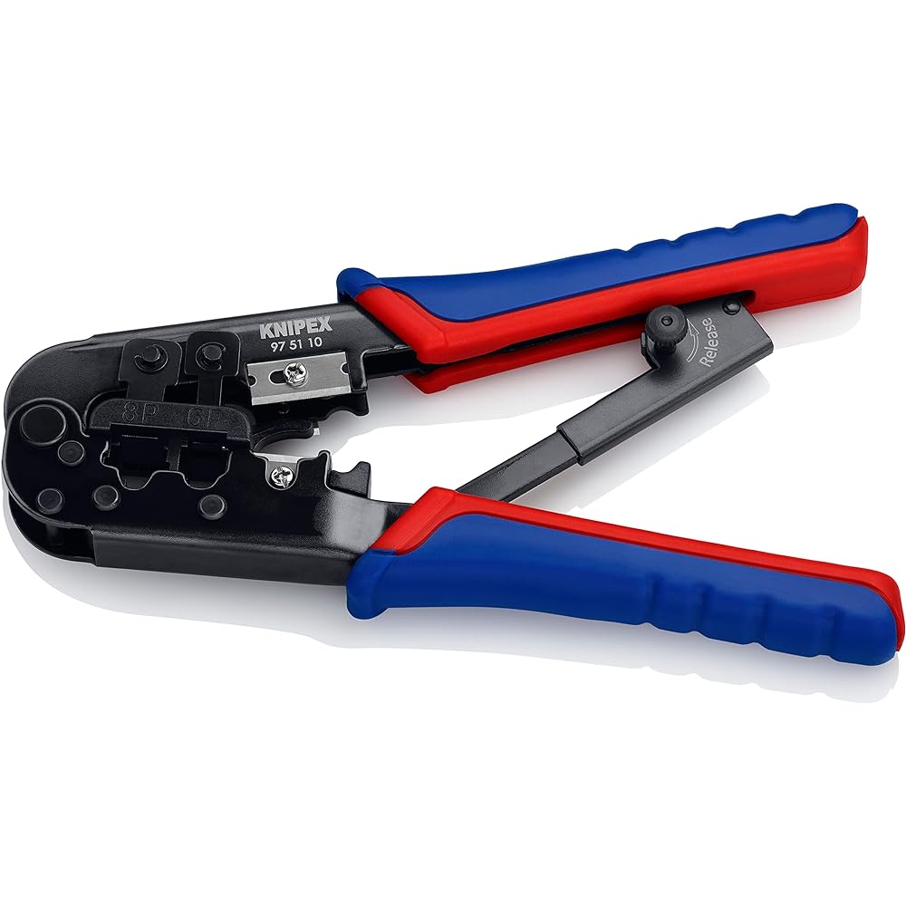 KNIPEX Western plug crimping pliers 6/8 pin 9751-10SB