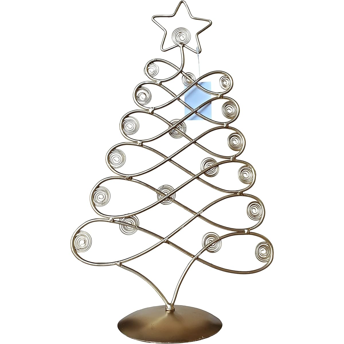 Scorpion Sales Tabletop Christmas Card Photo Holder Tree Display - Choose Your Color (Gold)