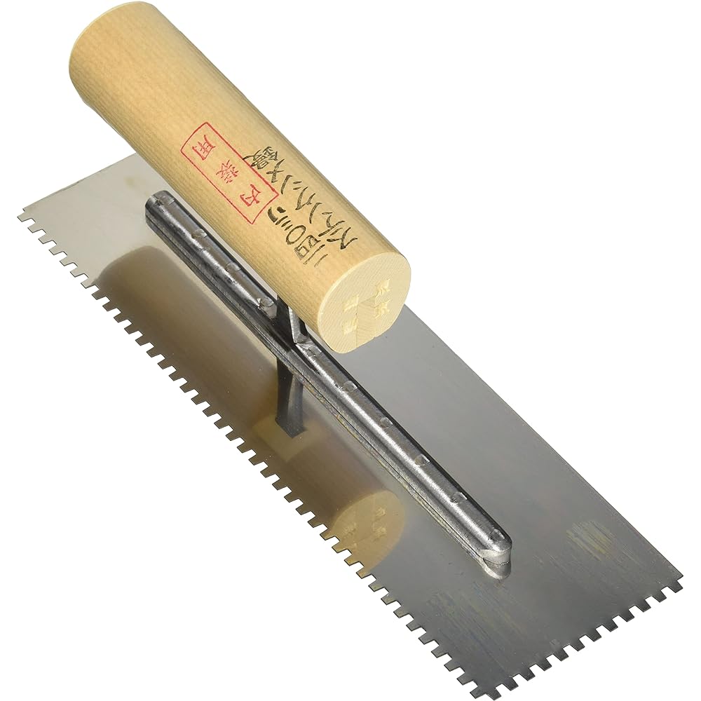 Tokyo Nishikan Stainless steel interior comb trowel Tokyo Nishikan 65544 240mm 3mm body: Depth 6.8cm Body: Height 24cm Body: Width 7.5cm Silver
