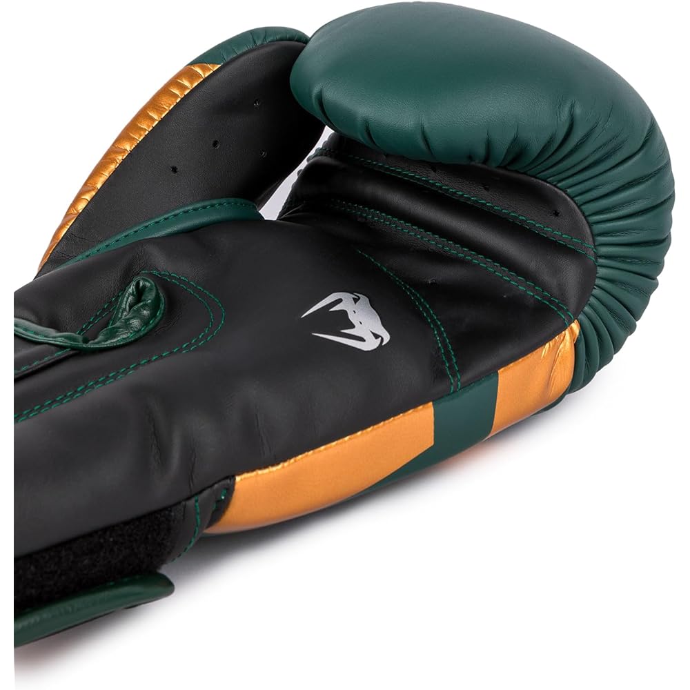 VENUM Boxing Gloves ELITE BOXING GLOVES (Green x Bronze x Silver) VENUM-1392-612 //Sparring Gloves Boxing Kickboxing Fitness