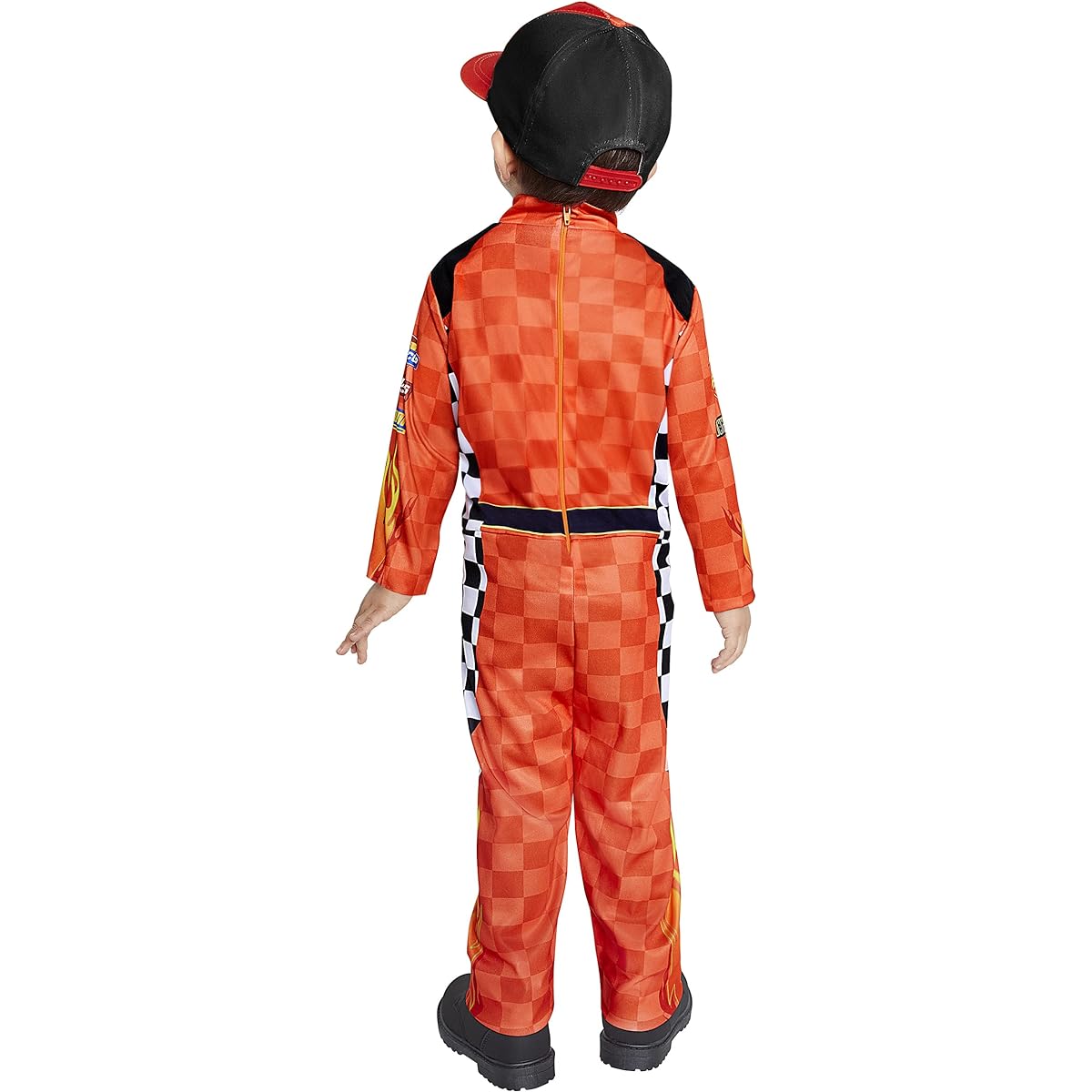 Spirit Halloween Toddler Car Lightning McQueen Pit Crew Costume - 5-6 Years