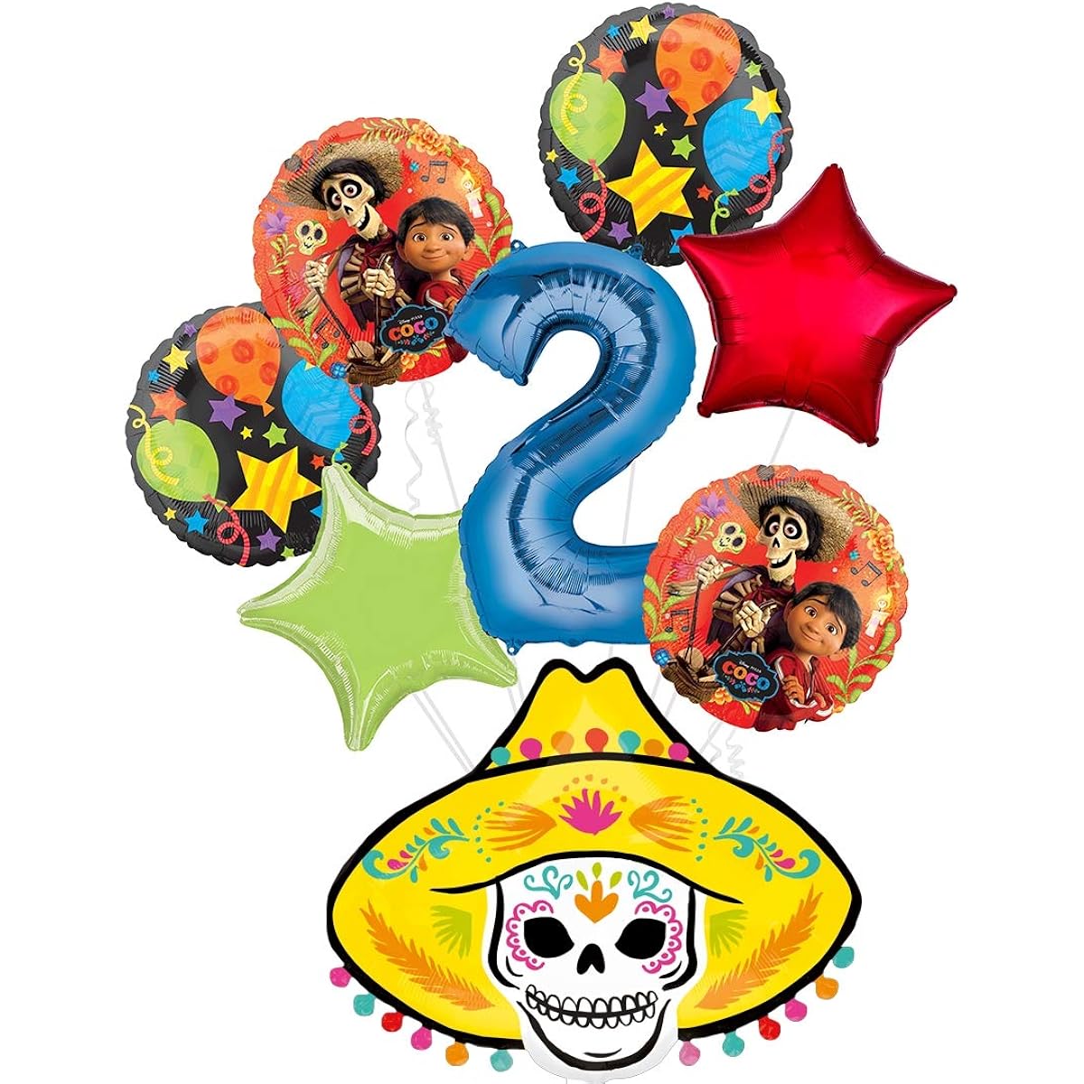 Coco 2nd Birthday Party Supplies Balloon Bouquet Decorations