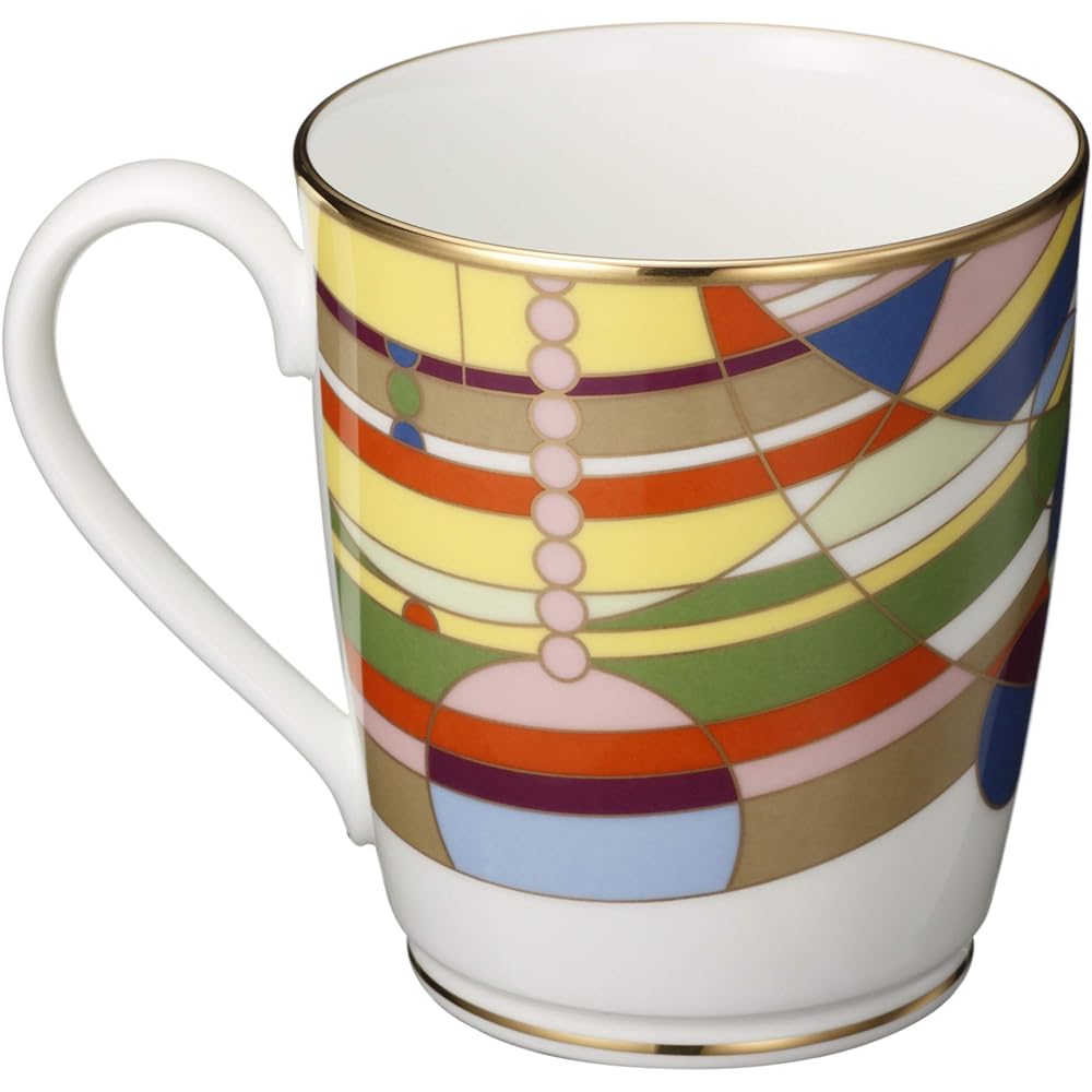 Noritake Mug 285cc Frank Lloyd Wright March Balloons Bone China WT59880/4947