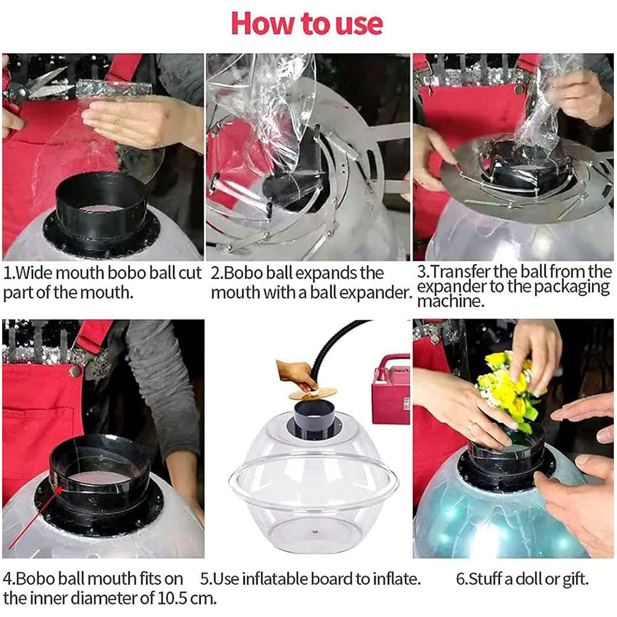 Diy Balloon Expander Stuffer Filling Machine, Balloon Stuffer with Balloon Pump and Flare Pliers, Electric Balloon Expander Stuffer Extractor, for Diy Balloon Bouquet