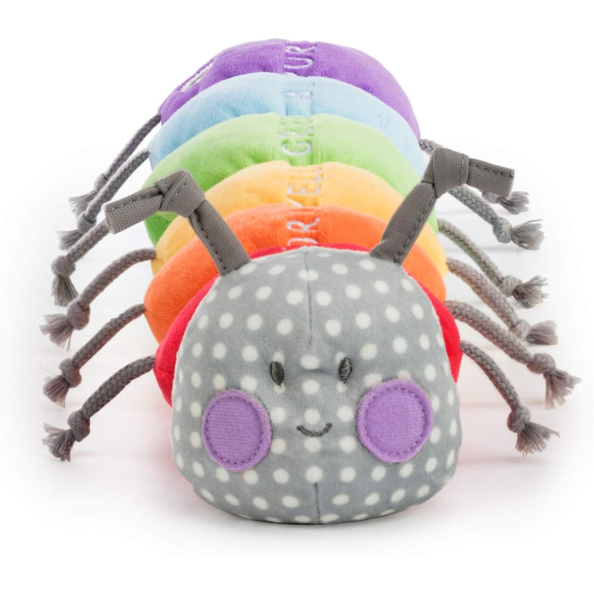 Demdaco Learning Color Caterpillar Musical 17 x 7.5 Plush Kids Stuffed Animal Figure Toy