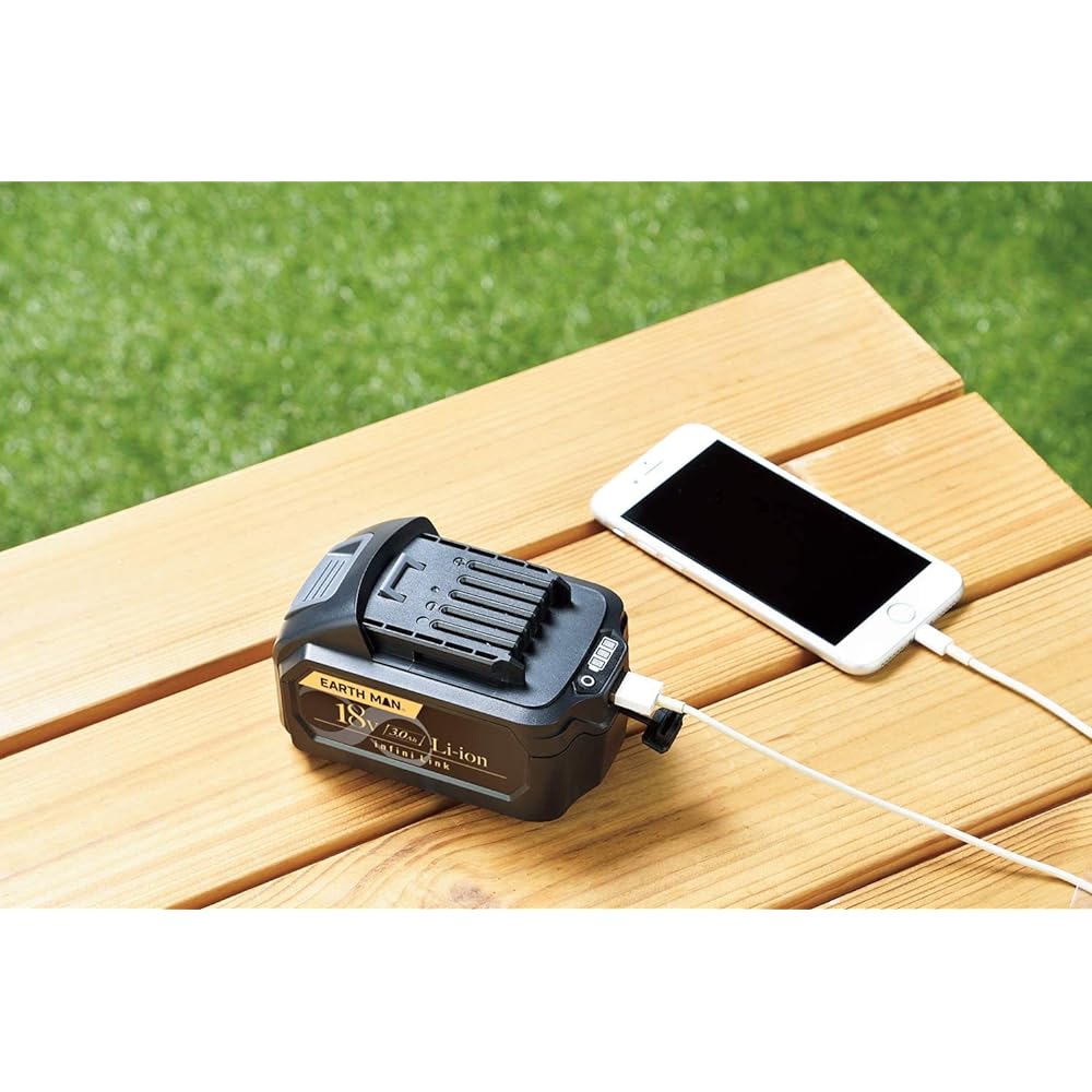Takagi infini-Link cordless impact wrench 18V rechargeable EARTH MAN IW-180LiB 1 storage battery, charger, case included, tire replacement