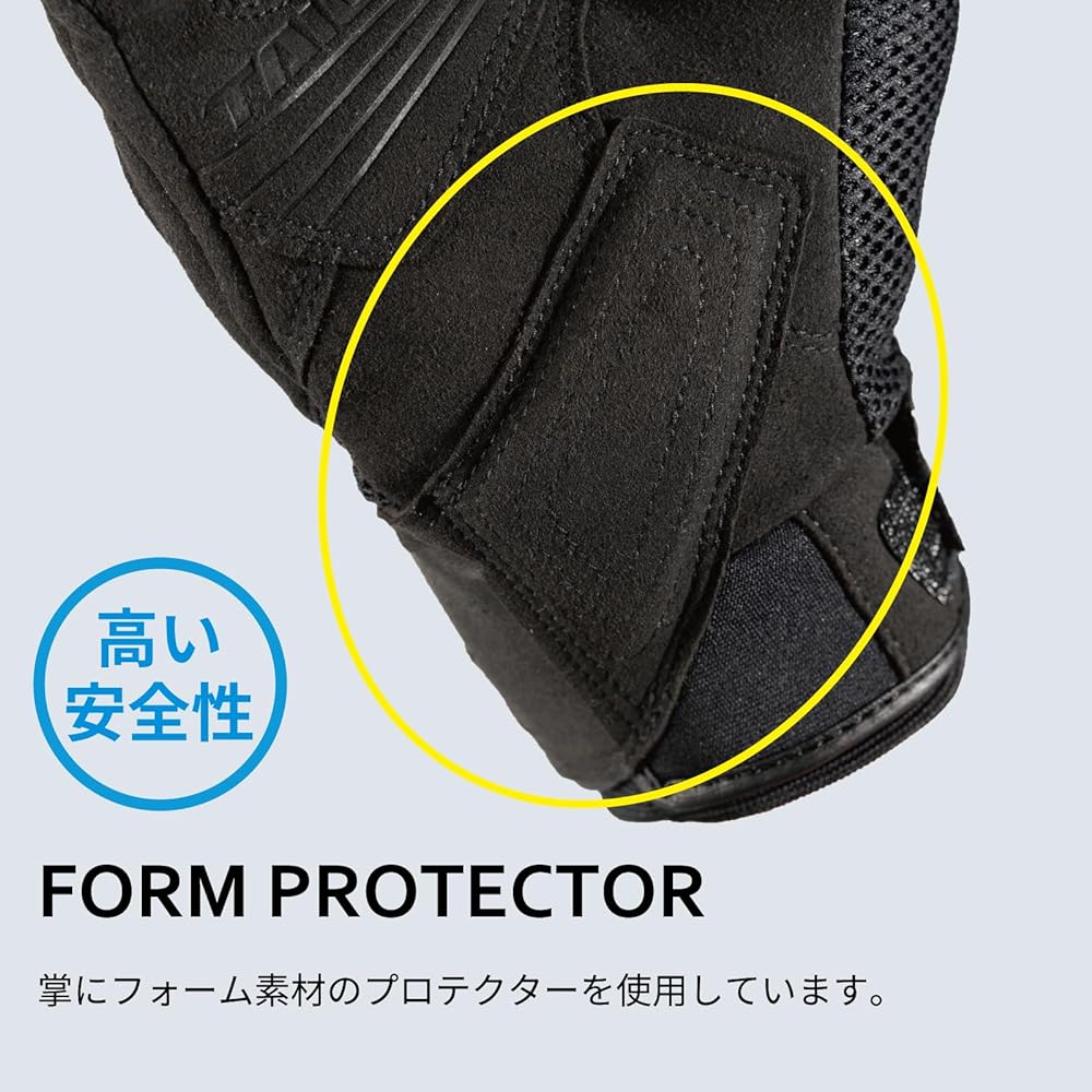 RS TAICHI Motorcycle Riding Gloves Spring/Summer Mesh Breathable Touch Panel Compatible Built-in Protector Volt Air Gloves RST460 EAGLE GRAY WM Women's