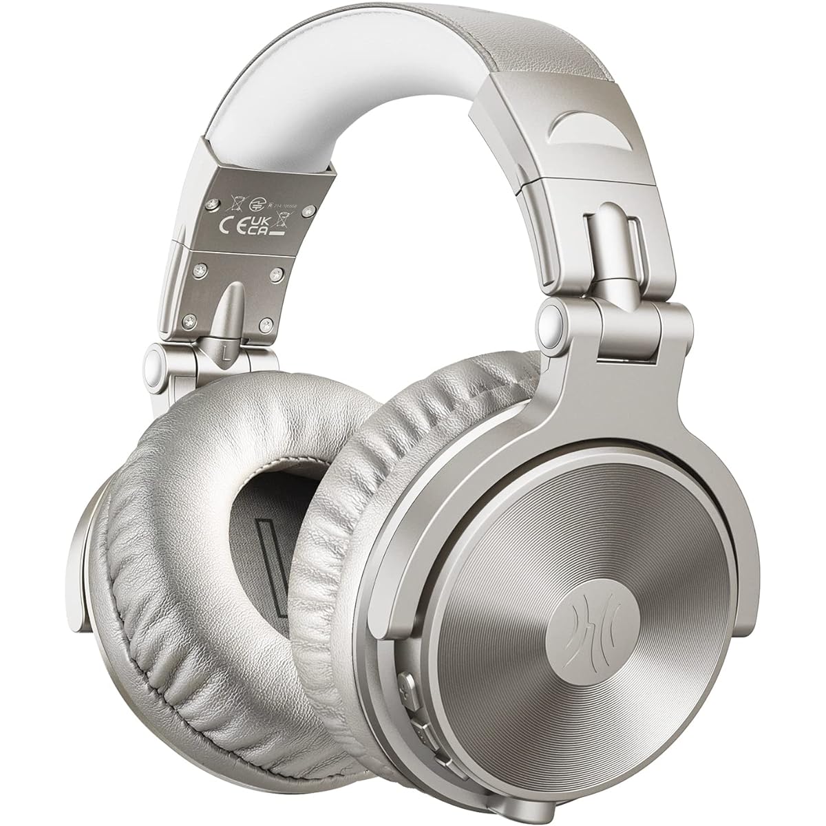 Bluetooth Over Ear - Wireless/Wired 110 Hrs Stereo Sound Bluetooth Foldable Headsets with Deep Bass 50mm Neodymium Drivers for PC/Phone - Studio Wireless Pro C, Champagne Gold