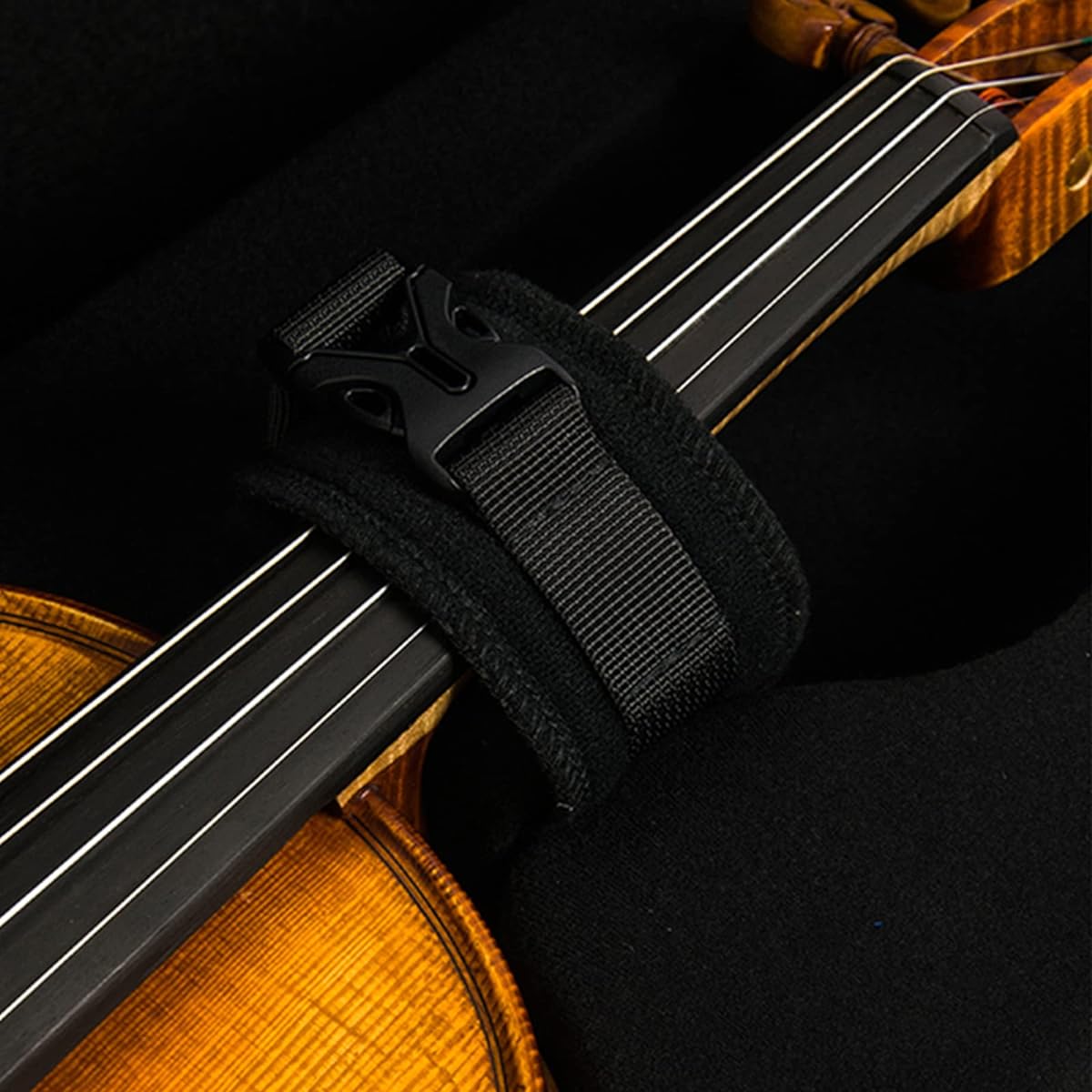Violin Case Carbon Fiber PC Hard Shell Fits 4/4 Full Size - Violin Backpack with Hygrometer Violin Music Bag,Gold-1/4