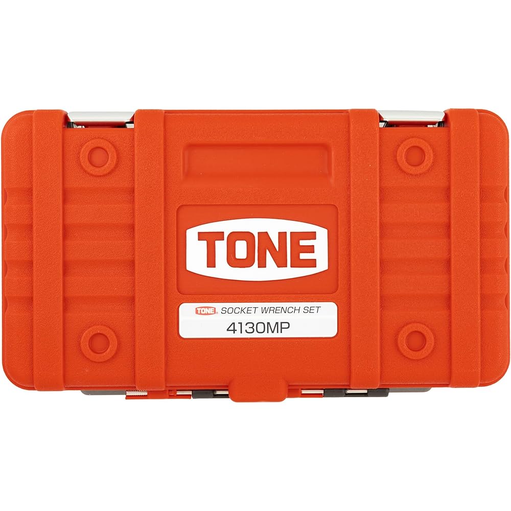 TONE Socket Wrench Set 4130MP Drive 12.7mm (1/2") Red Contents 17 items