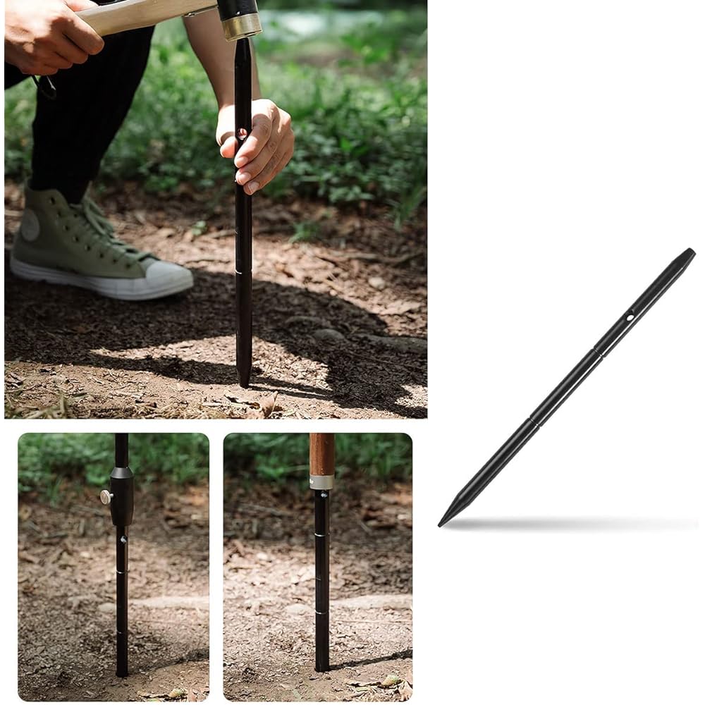 Naturehike BBQ Lantern Stand Lantern Pole Lightweight Aluminum Alloy Clamp Type Lightweight Load Capacity 10kg