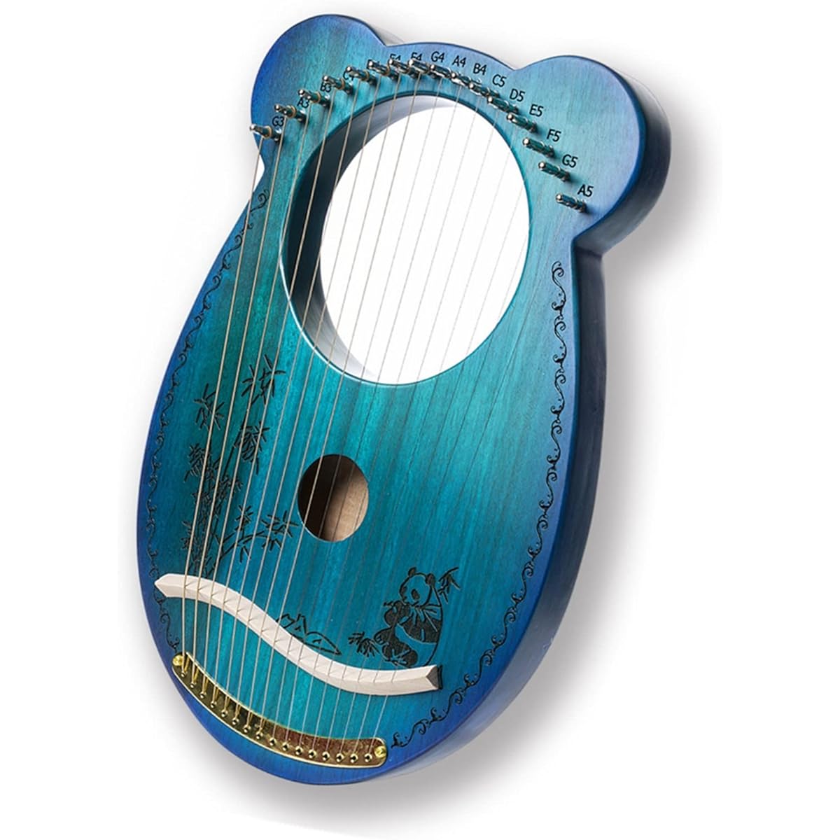WowZza 16 String Mini Harp Musical Instrument Portable Lyre for Beginners Instrument Lyra Harp for Beginners