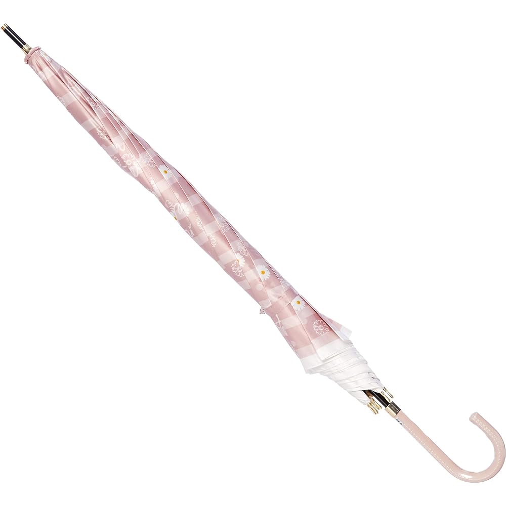 [Lanvin on Blue] Umbrella, Women's Umbrella, Jump, Windproof Specifications, Margaret Border Pattern, Glass Fiber Specifications, Women's, Pink, Japan, Rib Length: 60cm, Total Length: Approx. 81cm, Diameter: Approx. 96cm, Weight: Approx. 325g (FREE Size)