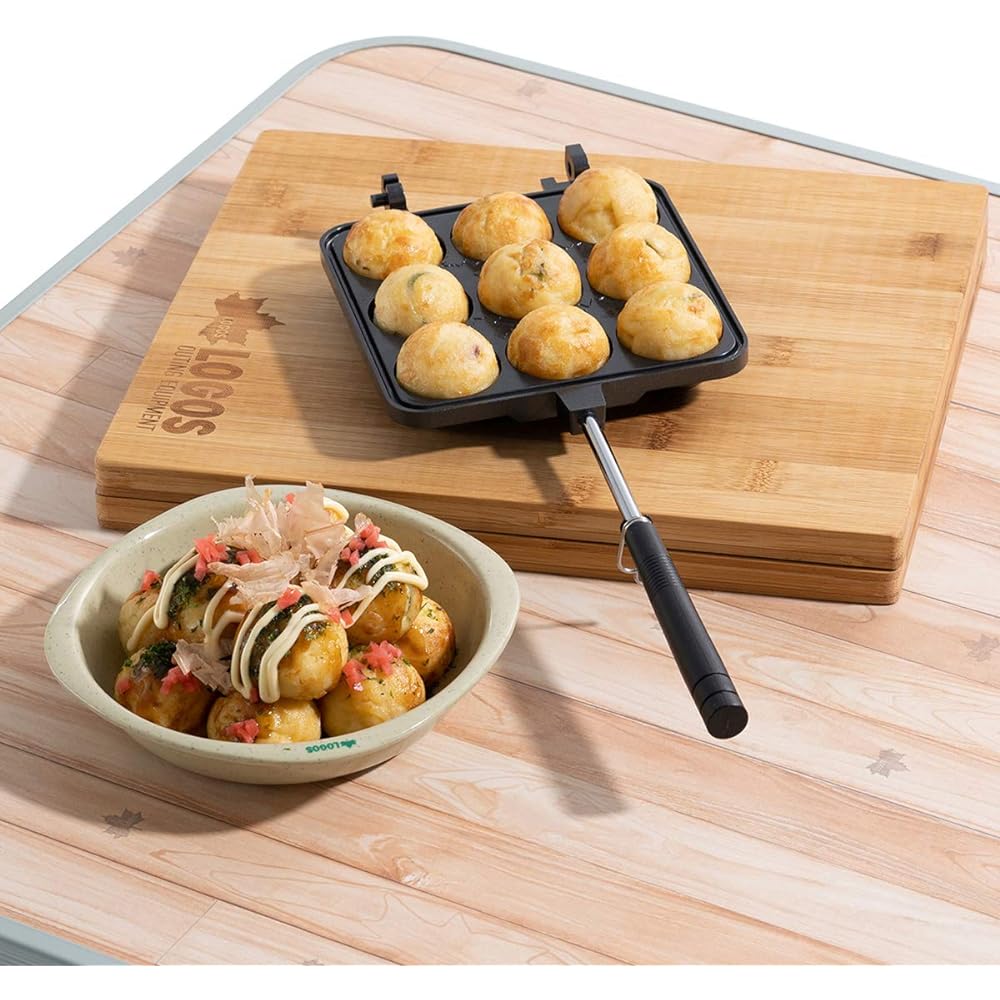 LOGOS Takoyaki Ball Maker 81062244 Black (approx.) Width 35.5 x Depth 14 x Height 5cm
