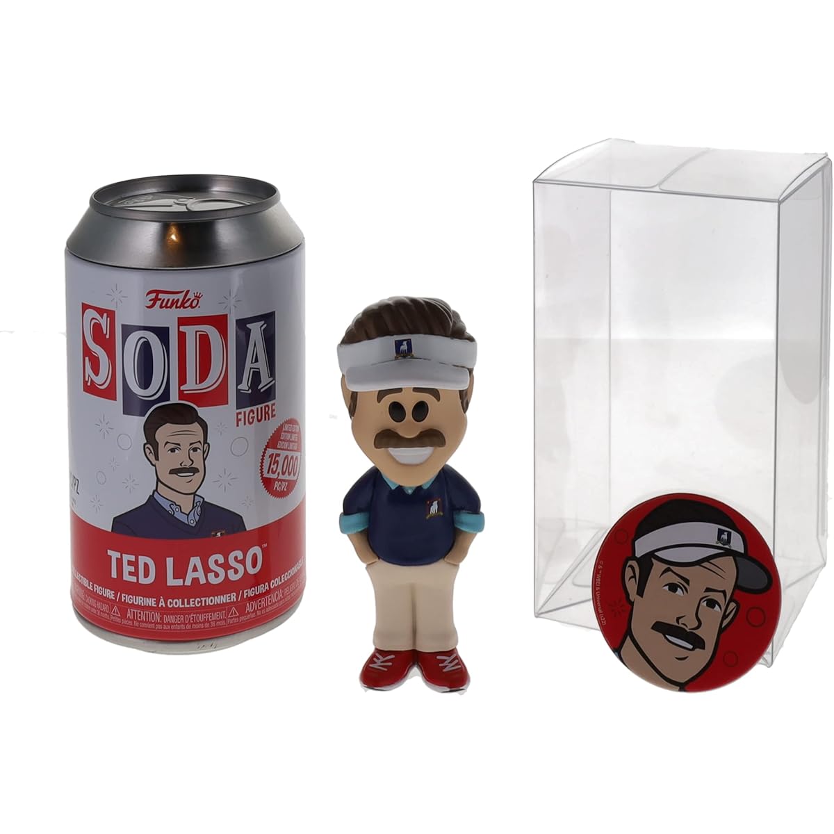 Funko Vinyl Soda: Ted Lasso - Ted Lasso Chase Version with Byron's Attic Soda Protector