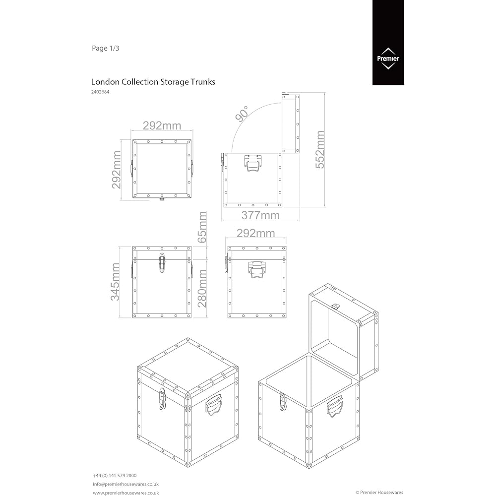 Premier Cube Storage Trunk 3 Set 2402684