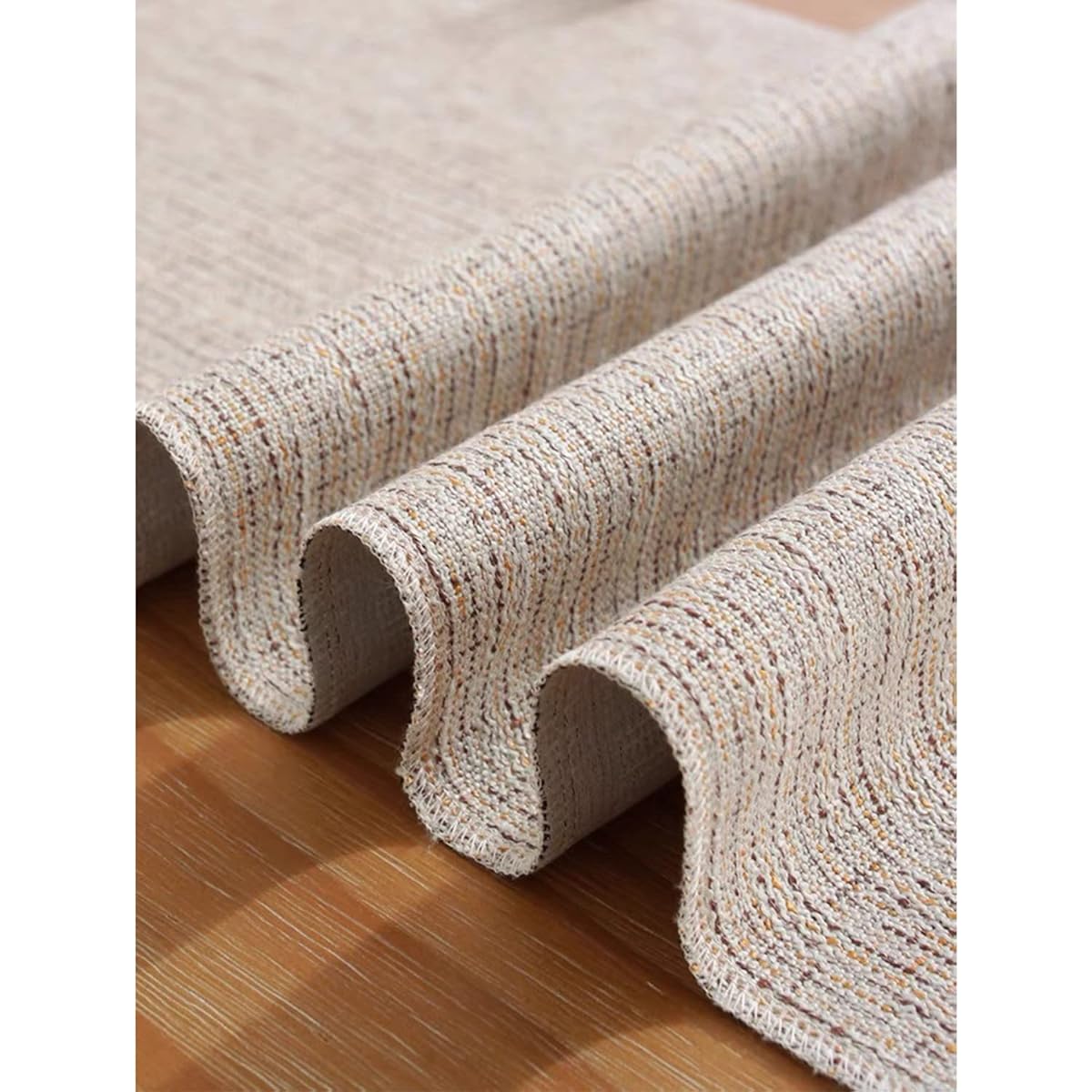 WIGNEE Ivory Neutral Table Runner Farmhouse Table Runner 90" Length Boho Table Runner 13x90" White Table Runner with Tassels (13x90)