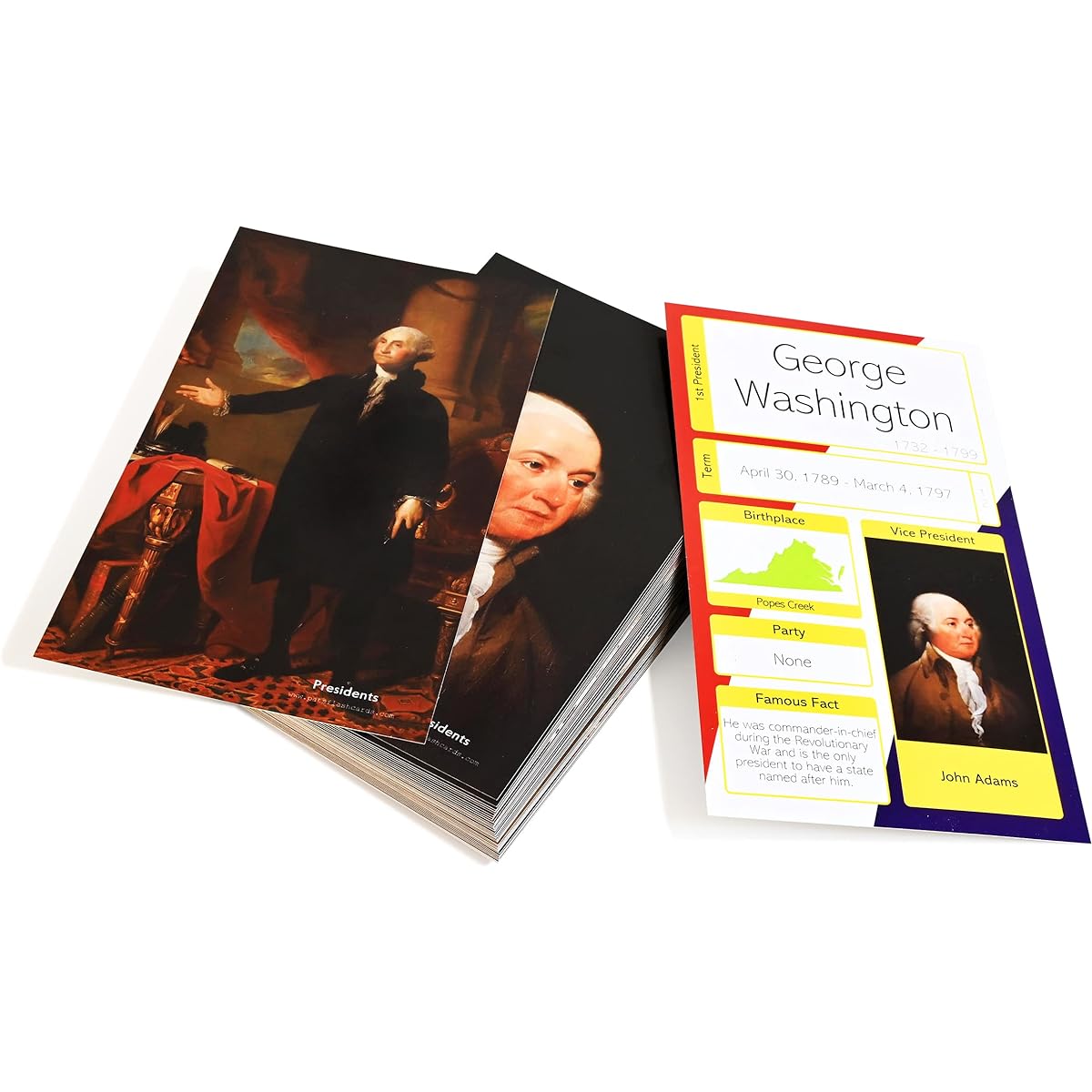 US Presidents Flash Cards
